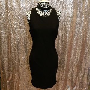 Black bodycon dress
